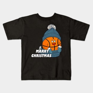 Christmas Basketball Kids T-Shirt